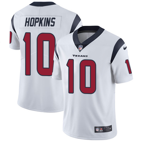 Youth Houston Texans Nike #10 DeAndre Hopkins White Color Game NFL Jerseys->youth nfl jersey->Youth Jersey